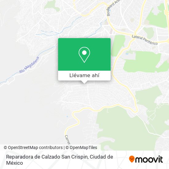 Mapa de Reparadora de Calzado San Crispin