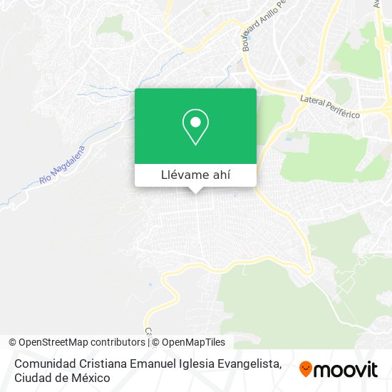 Mapa de Comunidad Cristiana Emanuel Iglesia Evangelista