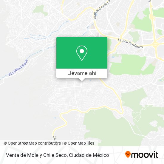 Mapa de Venta de Mole y Chile Seco