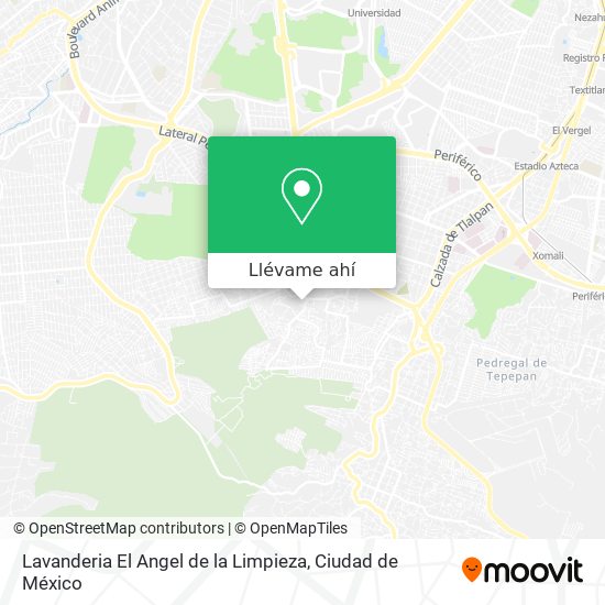 Mapa de Lavanderia El Angel de la Limpieza