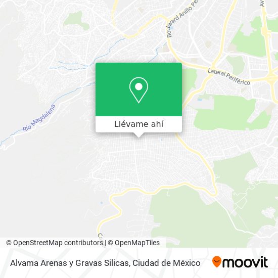 Mapa de Alvama Arenas y Gravas Silicas