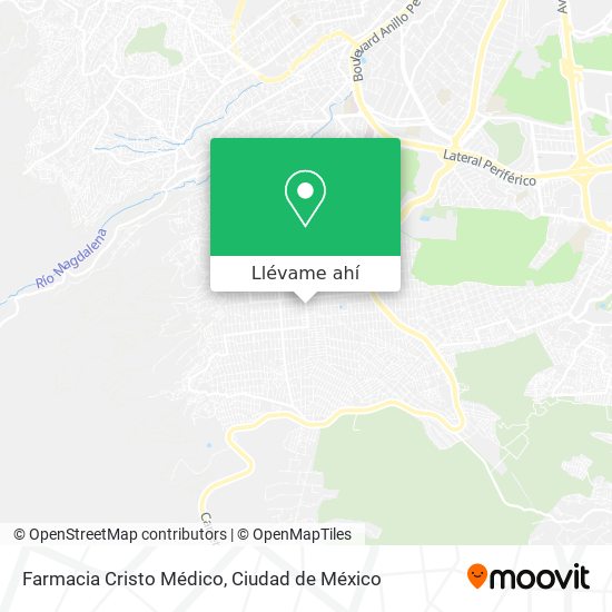 Mapa de Farmacia Cristo Médico