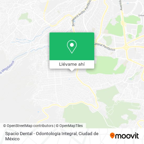 Mapa de Spacio Dental - Odontología Integral