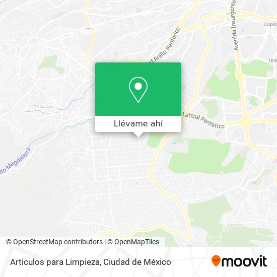 Mapa de Articulos para Limpieza