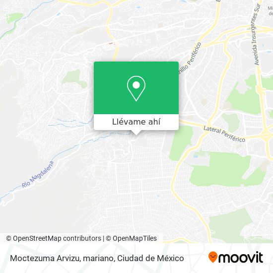Mapa de Moctezuma Arvizu, mariano