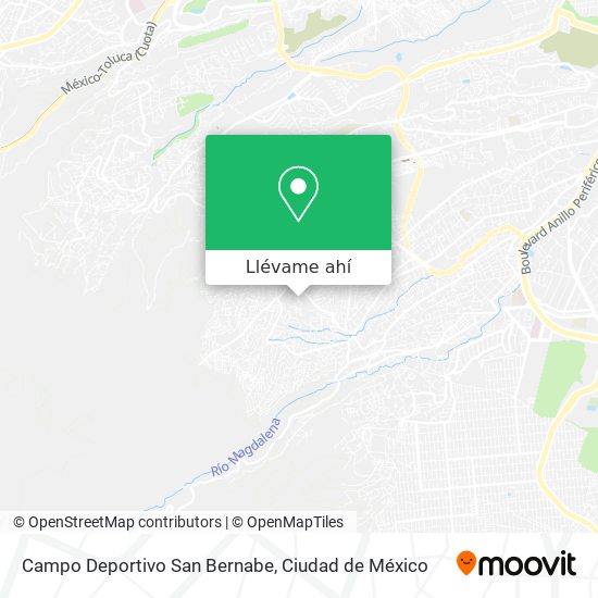 Mapa de Campo Deportivo San Bernabe