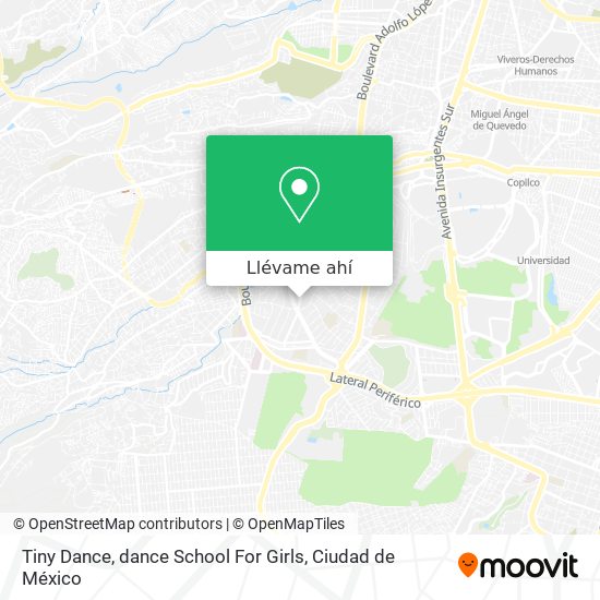 Mapa de Tiny Dance, dance School For Girls