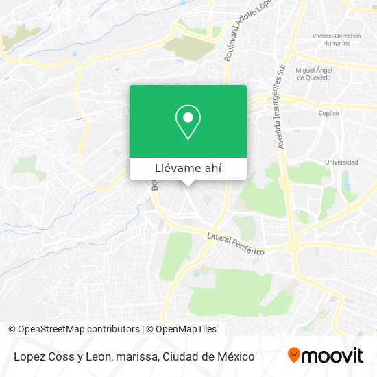 Mapa de Lopez Coss y Leon, marissa