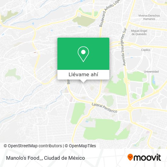 Mapa de Manolo's Food_