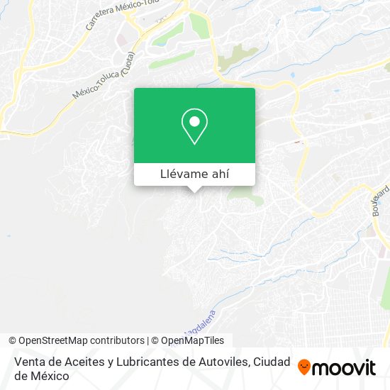 Mapa de Venta de Aceites y Lubricantes de Autoviles