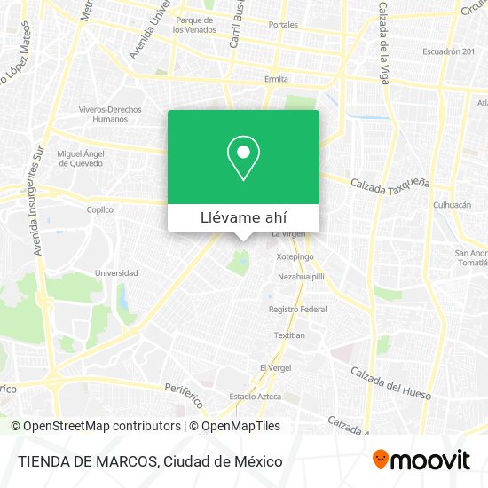 Mapa de TIENDA DE MARCOS