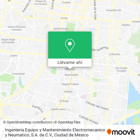 Mapa de Ingenieria Equipo y Mantenimiento Electromecanico y Neumatico, S.A. de C.V.