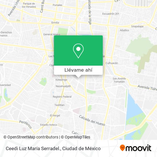 Mapa de Ceedi Luz María Serradel.