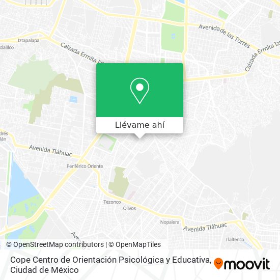 Mapa de Cope Centro de Orientación Psicológica y Educativa