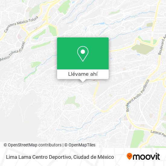 Mapa de Lima Lama Centro Deportivo