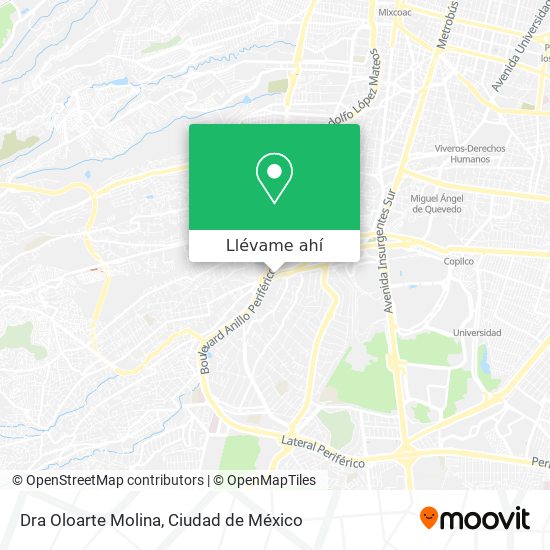 Mapa de Dra Oloarte Molina