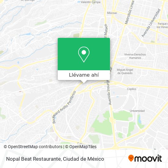 Mapa de Nopal Beat Restaurante