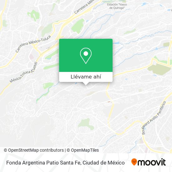 Mapa de Fonda Argentina Patio Santa Fe
