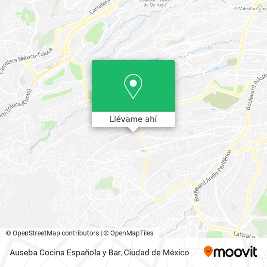 Mapa de Auseba Cocina Española y Bar