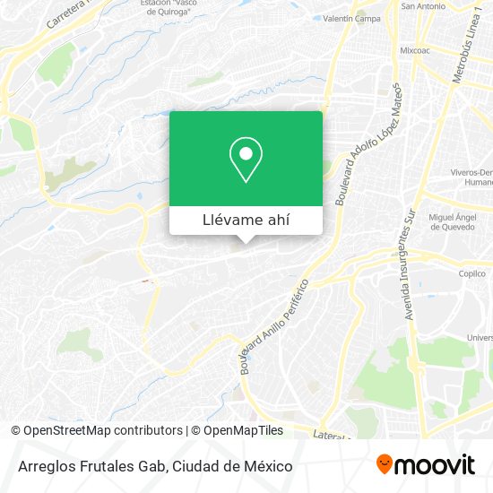 Mapa de Arreglos Frutales Gab