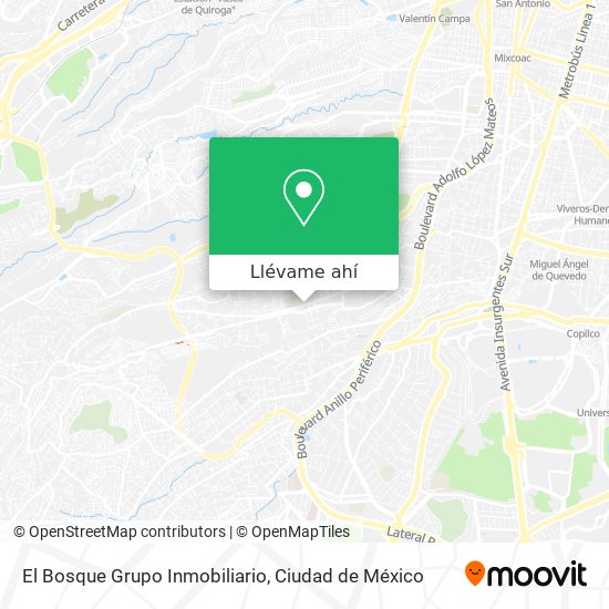 Mapa de El Bosque Grupo Inmobiliario