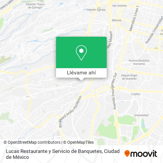 Mapa de Lucas Restaurante y Servicio de Banquetes