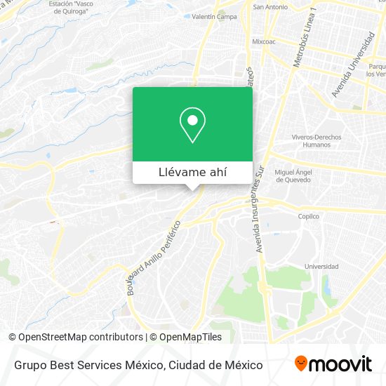 Mapa de Grupo Best Services México