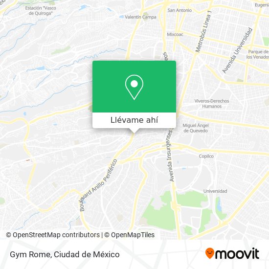 Mapa de Gym Rome
