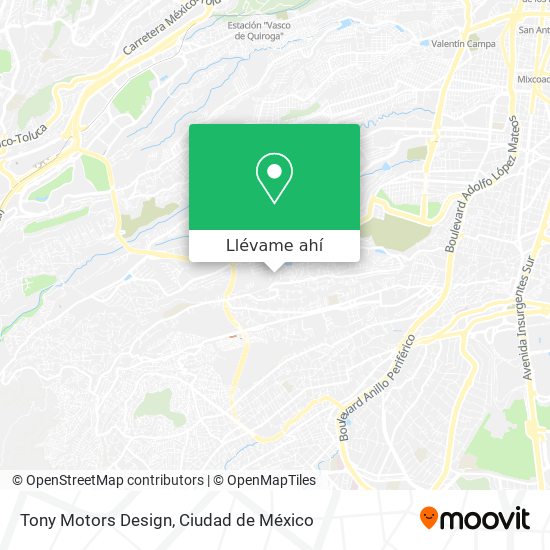 Mapa de Tony Motors Design