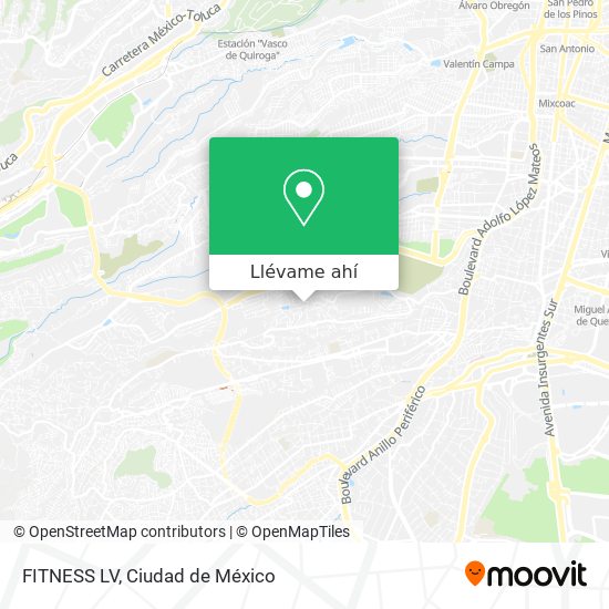 Mapa de FITNESS LV