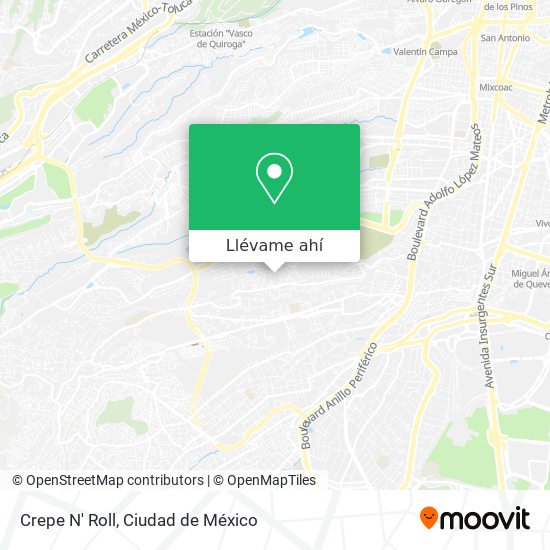 Mapa de Crepe N' Roll