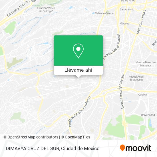 Mapa de DIMAVYA CRUZ DEL SUR