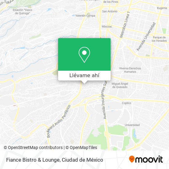 Mapa de Fiance Bistro & Lounge