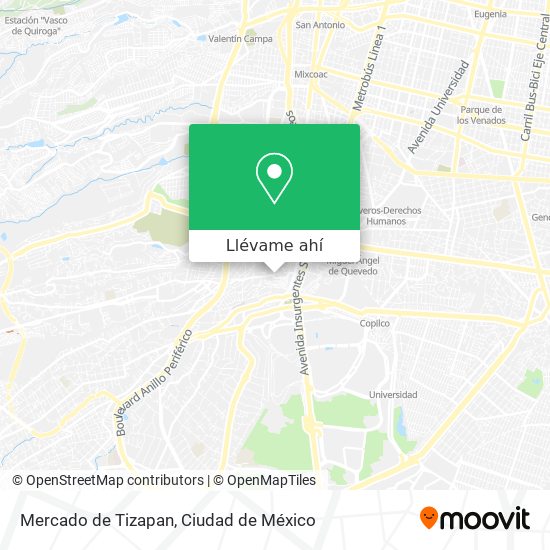 Mapa de Mercado de Tizapan