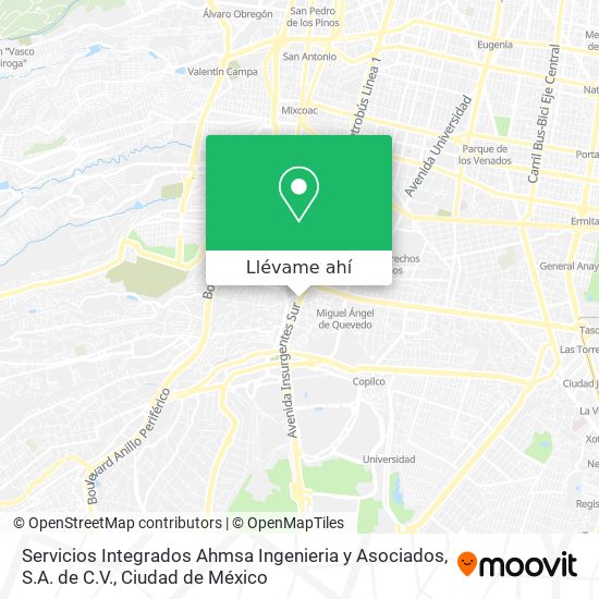 Mapa de Servicios Integrados Ahmsa Ingenieria y Asociados, S.A. de C.V.