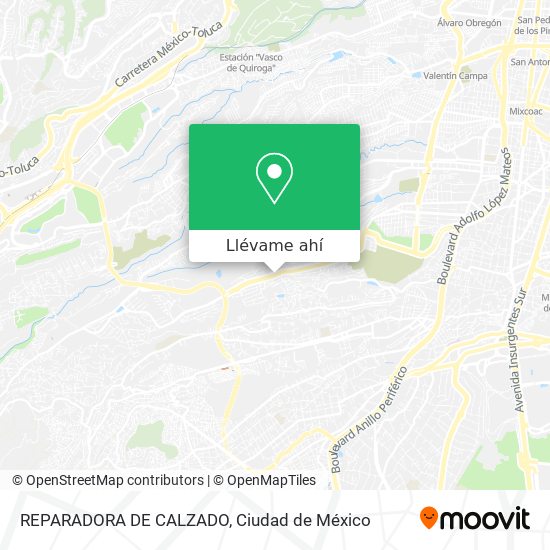 Mapa de REPARADORA DE CALZADO