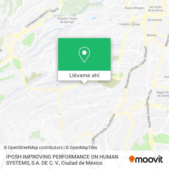 Mapa de IPOSH IMPROVING PERFORMANCE ON HUMAN SYSTEMS, S.A. DE C. V.