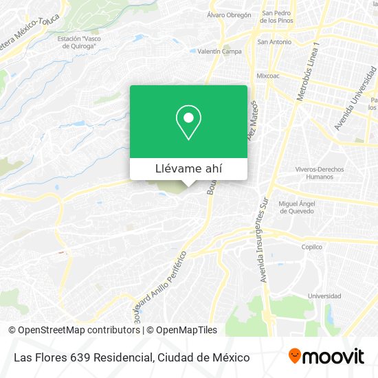 Mapa de Las Flores 639 Residencial