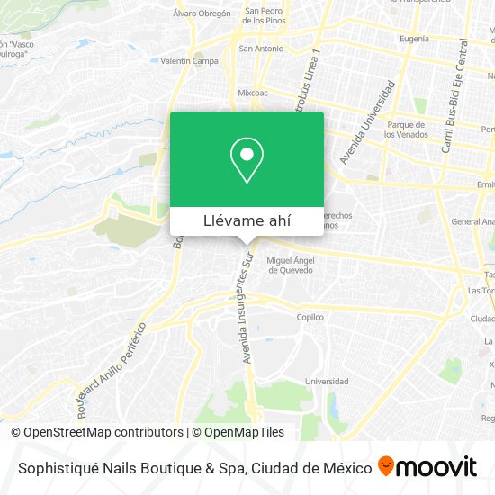Mapa de Sophistiqué Nails Boutique & Spa