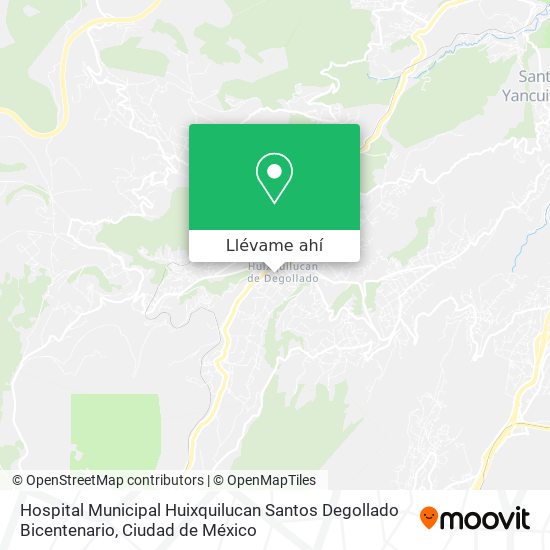 Mapa de Hospital Municipal Huixquilucan Santos Degollado Bicentenario