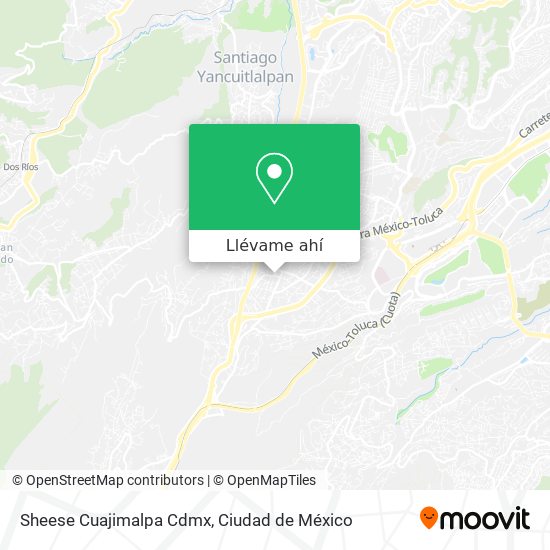 Mapa de Sheese Cuajimalpa Cdmx