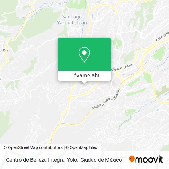 Mapa de Centro de Belleza Integral Yolo.