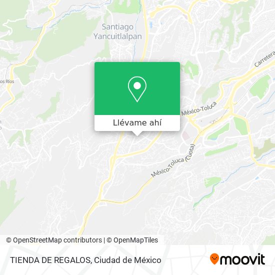 Mapa de TIENDA DE REGALOS