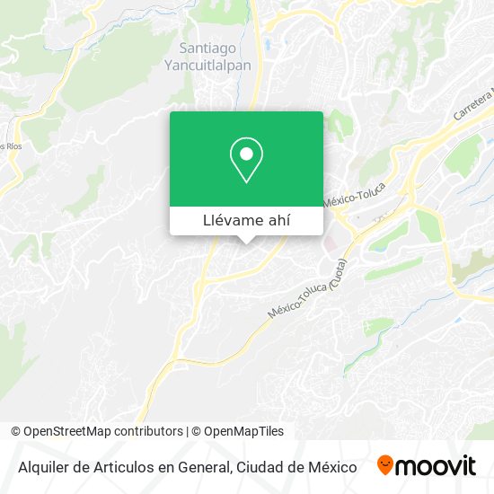 Mapa de Alquiler de Articulos en General