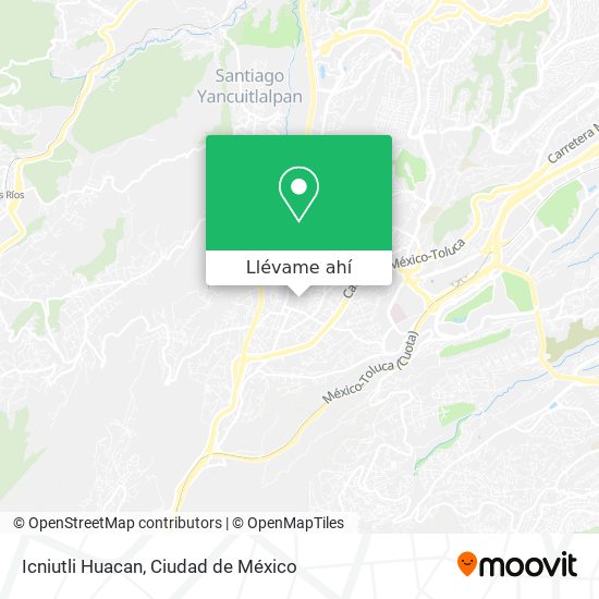 Mapa de Icniutli Huacan