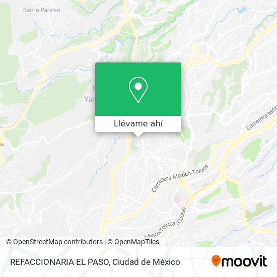 Mapa de REFACCIONARIA EL PASO
