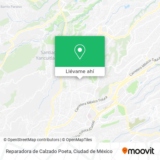 Mapa de Reparadora de Calzado Poeta