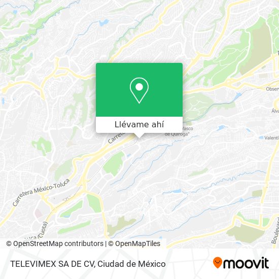 Mapa de TELEVIMEX SA DE CV