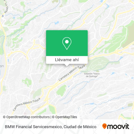 Mapa de BMW Financial Servicesmexico
