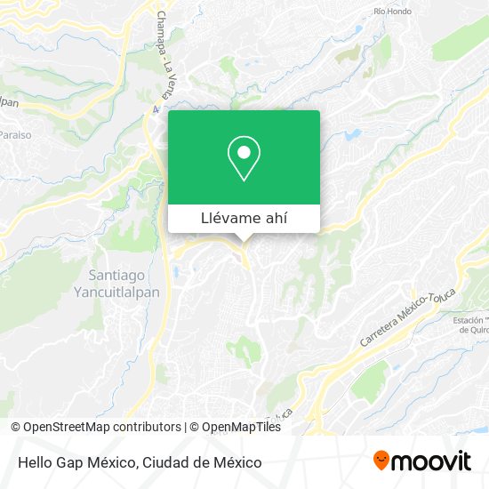 Mapa de Hello Gap México